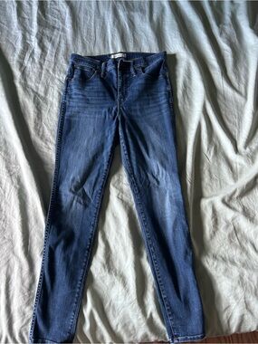 Madewell Women's Skinny Jeans in Dark Blue Wash
